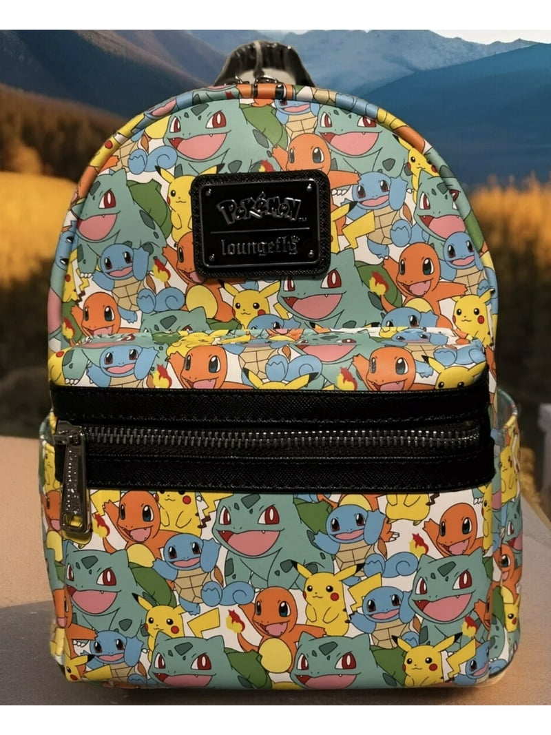 Loungefly Pokémon Starters Mini Backpack Loungefly Pokemon Starters Mini Backpack Summer Convention  main image 3