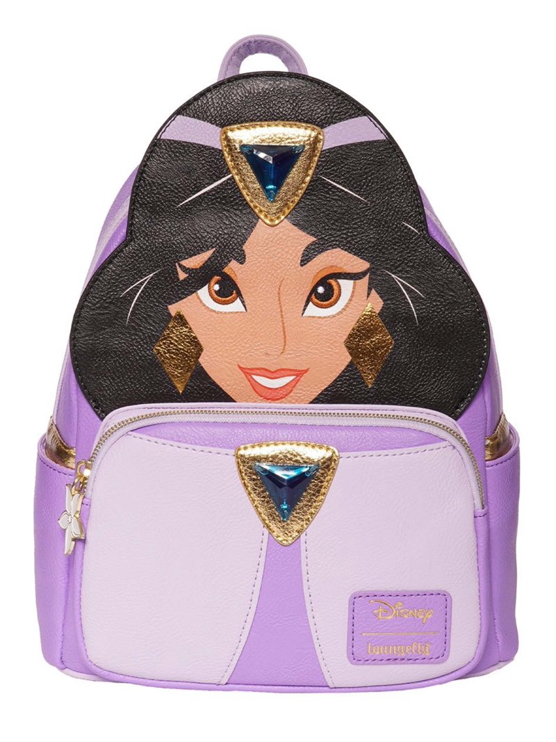ジャスミン様　シュクリエバッグ①40cm zipper Loungefly Princess Jasmine Purple Outfit Mini Backpack - Walmart.com
