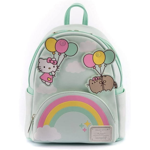 Loungefly Pusheen Hello Kitty Balloons and Rainbow Mini Backpack