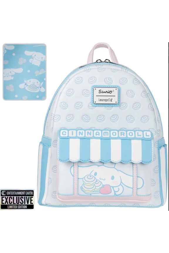 Sanrio Cinnamoroll Sweet Shop Mini-Backpack | Faux Leather, Adjustable Straps, Mini Backpack