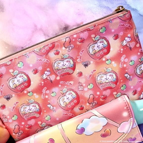 Loungefly Sanrio Hello Kitty Carnival All-Over Print Nylon Zipper Pouch
