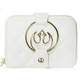thumbnail image 1 of Loungefly Star Wars White Gold Rebel Hardware Zip Around Wallet, 1 of 3