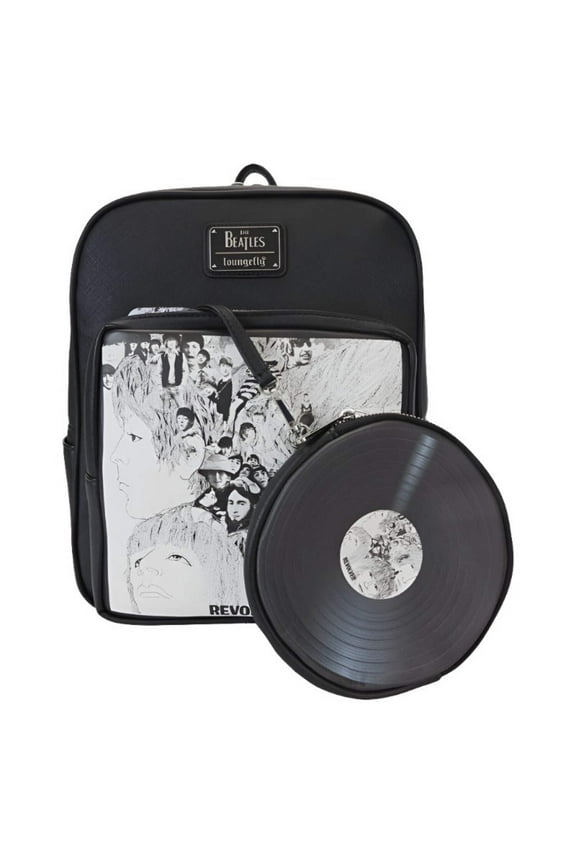 The Beatles Revolver Album Cover Mini Backpack with Record Coin Bag SALE