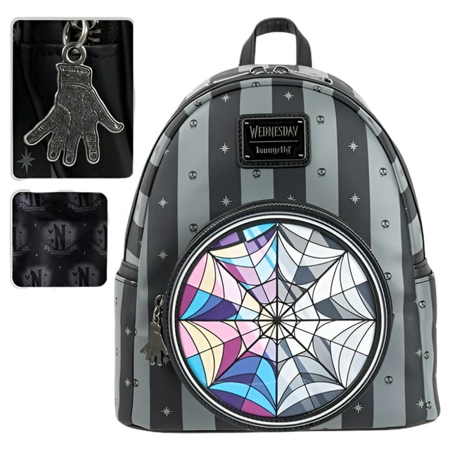 Loungefly Wednesday Addams Nevermore Academy Mini-Backpack for ...