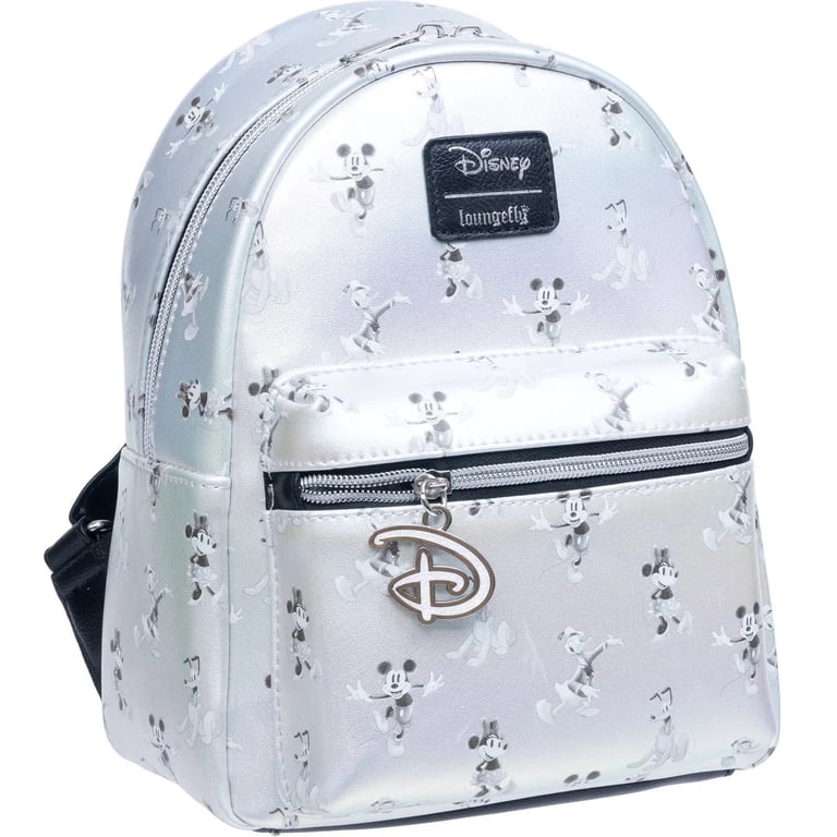 Disney Loungefly Silver Backpack Amazon.com | Loungefly Disney Minnie Mouse Silver Sequin  main image 4