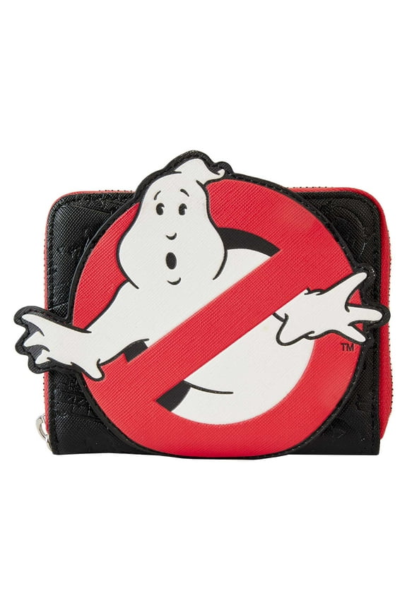 X Ghostbusters Glow Logo Zip Around Wallet