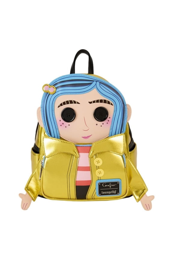 Loungefly x Coraline 15th Anniversary Laika Doll Metallic Cosplay Mini Backpack