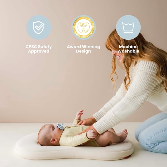 Snuggle Me® Curve Lite Baby Lounger - Sand