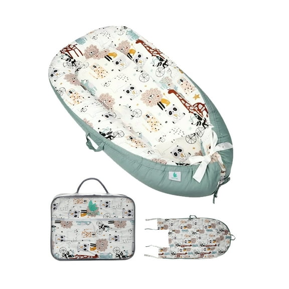 Lounger Pillow -100% Cotton Breathable Soft Breathable & Portable Cover Essentials Floor Seat (Blue Star)