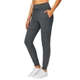 thumbnail image 1 of Loungewear Pants Women's High Waisted Jogger Pants with Pockets Drawstring Waist Elastic Cuffs, Soft Stretchy Workout Running Leggings Pants Dark Gray L, 1 of 6
