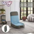 thumbnail image 1 of Loungie Daron Foldable & Portable Mesh Floor Chair, Blue, 1 of 7