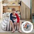 thumbnail image 1 of Loungie Grey Bean Bag Covers - Microfiber | Storage | Stuffed Animal 32"x32", 1 of 8