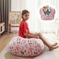 thumbnail image 1 of Loungie Princess Pink Bean Bag Covers - Microfiber | Storage | Stuffed Animal 32"x32", 1 of 8