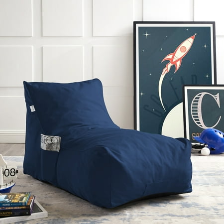 Loungie Resty Memory Foam Sofa Nylon Indoor/ Outdoor Self Expanding Water Resistant Sleeper Couch, Navy