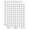 thumbnail image 1 of Lounging Lizard Iguana 200+ Round Stickers - White - Gloss Finish - 0.50" Size, 1 of 3