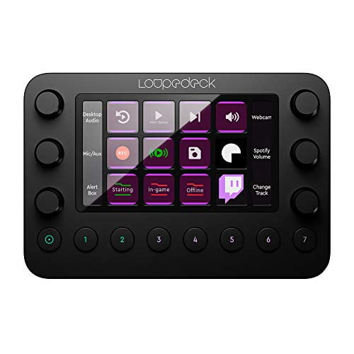 Loupedeck Live - The Custom Console for Live Streaming, Photo and Video  Editing with Customizable Buttons, Dials and LED Touchscreen