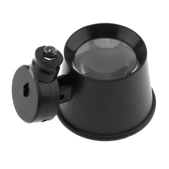 Loupes 10X Glass Jeweler Loupe Loop Eye Magnifier Magnifying Magnifier Black Easy to Carry
