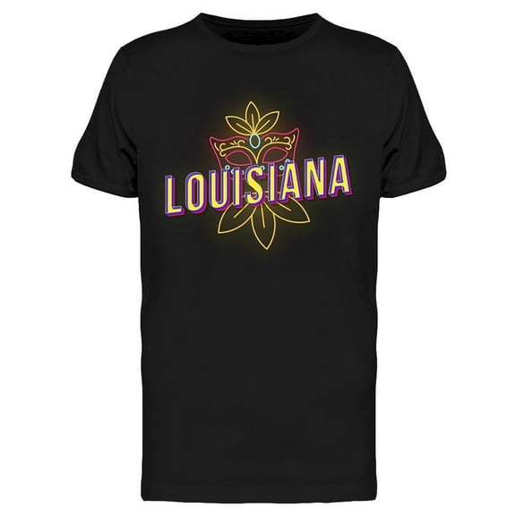 Lousiana Carnival Mask T-Shirt Men -Image by Shutterstock, Male Small