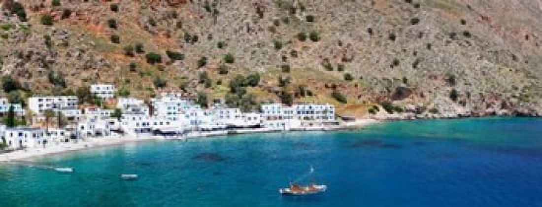 Loutro Chania Crete Greece Canvas Art - Panoramic Images (32 x 12)