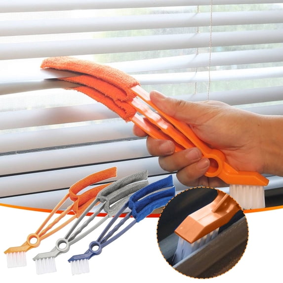 Louver Cleaning Tool, Air Conditioning Outlet Brush with Detachable Head, Microfiber Dust Collector for Blind Slats, Versatile Scrubber for Vehicle Interior Vent Grilles, by UKHCCC