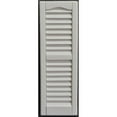 thumbnail image 1 of Louvered Exterior Decorative Shutters, White - 9 x 53 in., 1 of 1