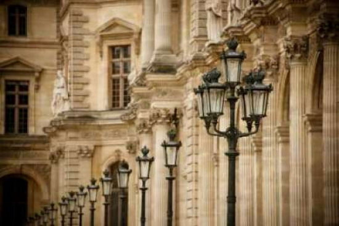 Louvre Lampposts I Canvas Art - Erin Berzel (24 x 36)