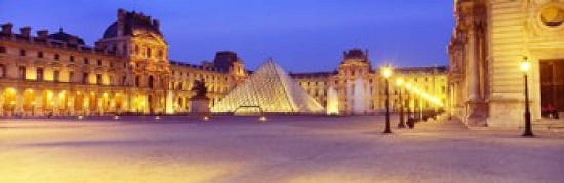 Louvre Museum Paris France Canvas Art - Panoramic Images (18 x 6)