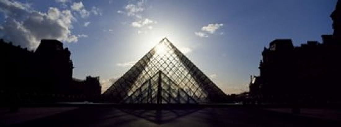 Louvre Paris France Canvas Art - Panoramic Images (15 x 6)