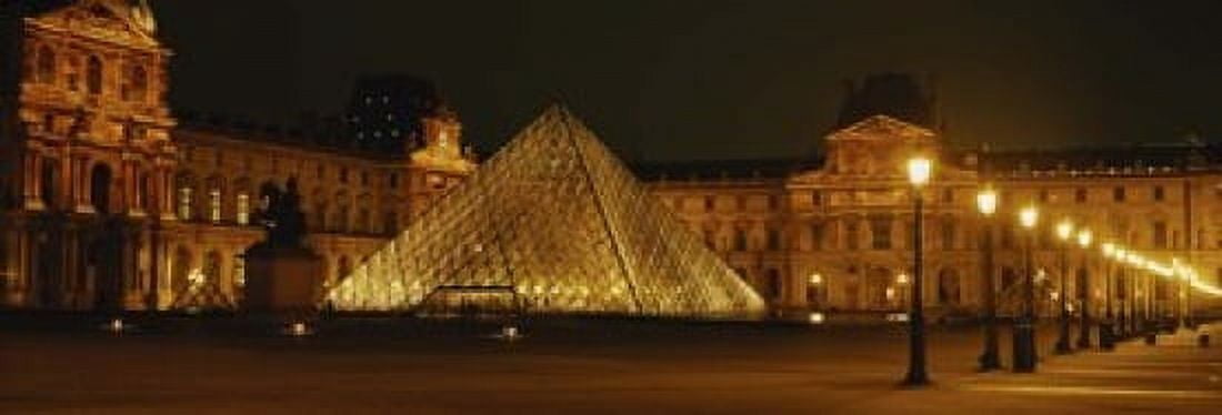 Louvre Paris France Canvas Art - Panoramic Images (18 x 7)