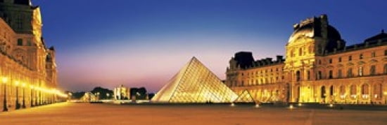 Louvre Paris France Canvas Art - Panoramic Images (36 x 12)
