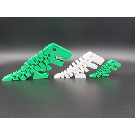 Lovable flexible T-rex fidget | Articulating flexi-rex
