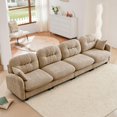 thumbnail image 1 of Lovableguy Chenille Modular Sectional Sofa,Modern Upholstered 4 Seater Modular Cloud Couch with Deep Seat and Tufted Backrest for Living Room Apartment,Camel, 1 of 9