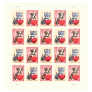 Love 2023 USPS Forever Postage Stamps 1 Sheet of 20 US Postal First Class Valentine Dog Cat Pet Wedding Celebration Anniversary Romance Party (20 Stamps)