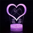 thumbnail image 1 of Love 3D Night Light 16 Color Change Lamp Acrylic Flat ABS Base USB Charger Home Decoration Toy Brithday Xmas Kid Children Gift, 1 of 5