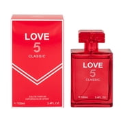 Love 5 Red Classic Women Perfume 100ml Eau De Parfum Vaporisateur Spray, Froral Fruity, Oil From France