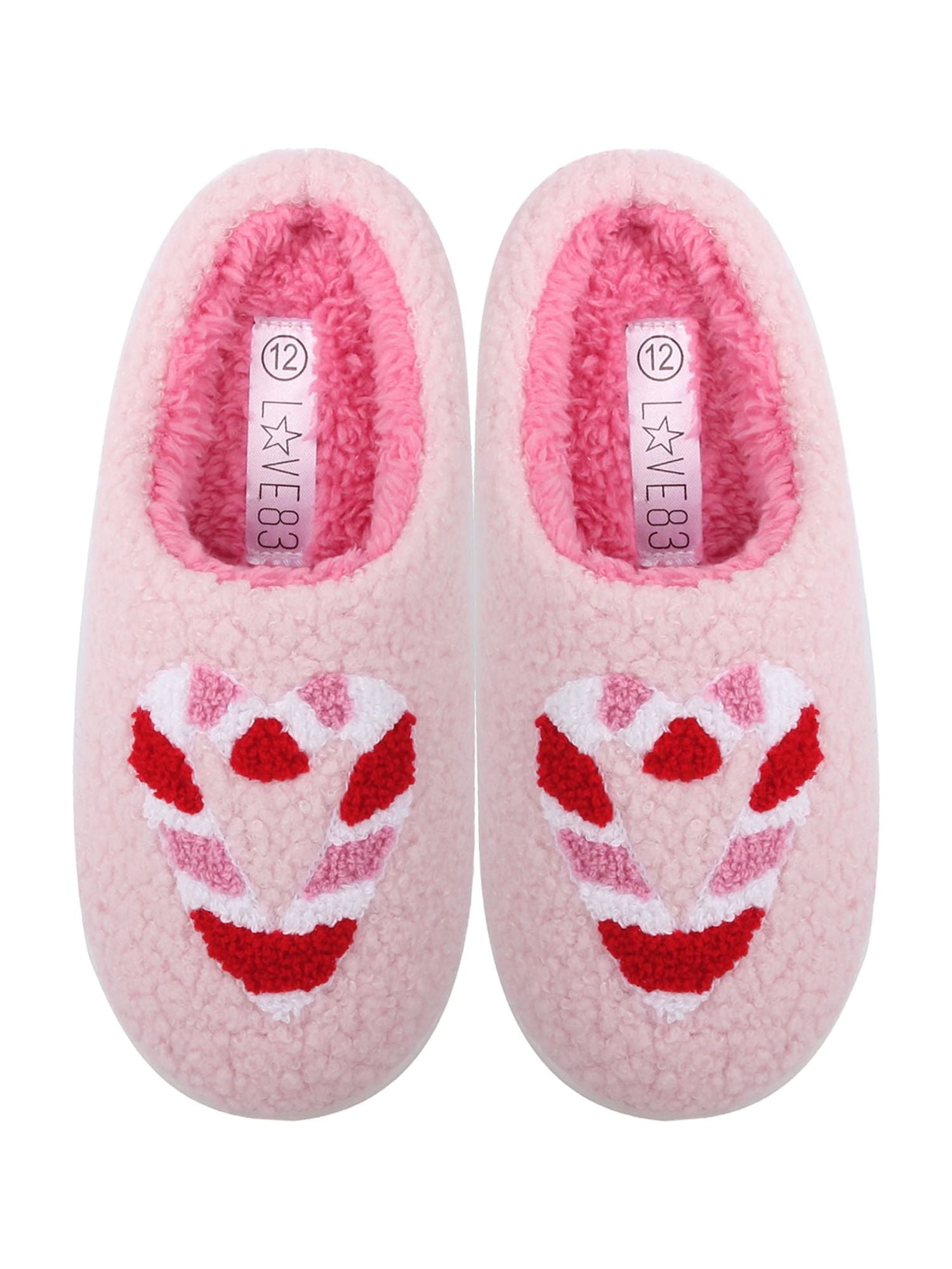 Love Icon Slippers - Cozy Boucle Teddy Cloud Sole - Walmart.com