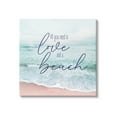 thumbnail image 1 of Love & A Beach Nautical Phrase Coastal Graphic Art Gallery Wrapped Canvas Print Wall Art, 1 of 7