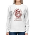 thumbnail image 1 of Love A Man With A Beard Santa Xmas Women's Sweatshirt, 1 of 4