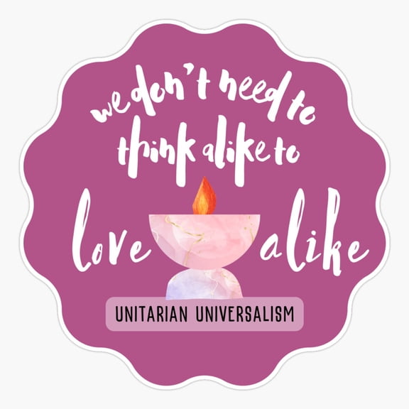 Love Alike UU Peace Quote Sticker