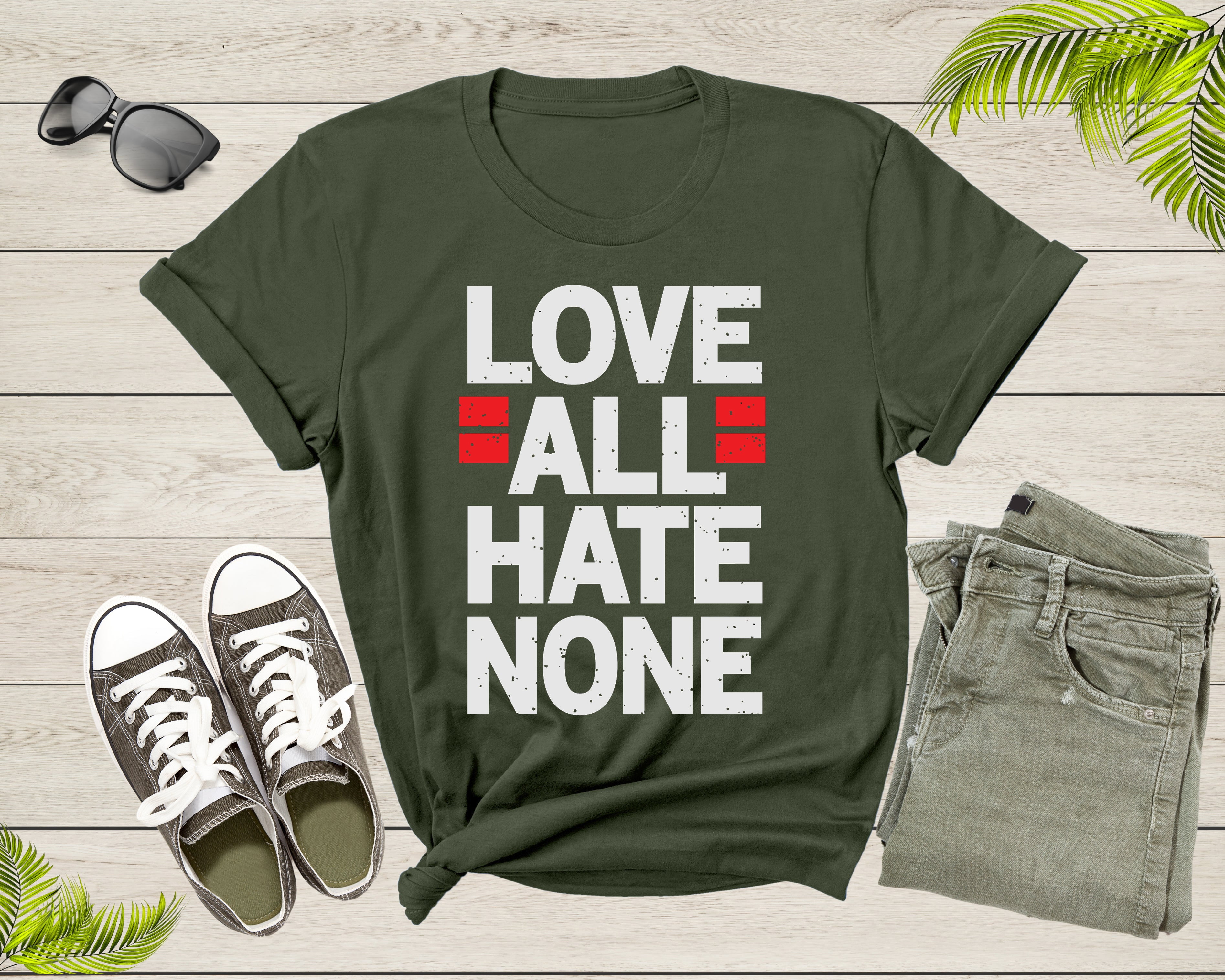 Love All Hate None People Friendship Good Deeds Samaritan TShirt Love