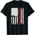 thumbnail image 1 of Love America I Hate People T Shirt Funny USA Flag Gift Tee T-Shirt, 1 of 3