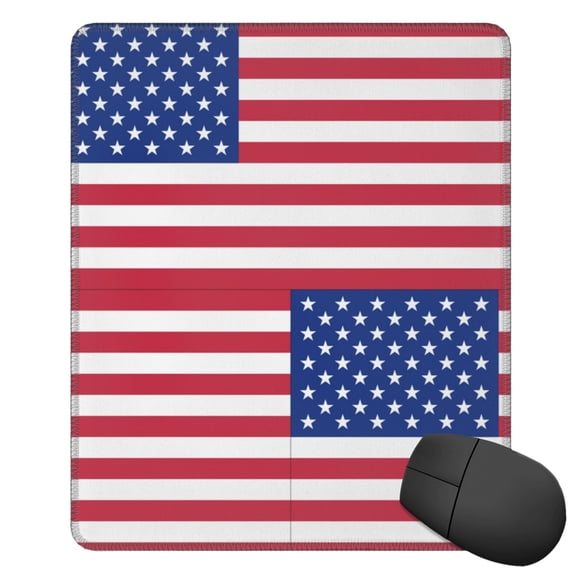 Love America Square Mousepad With Stitched Edges Mouse Mat For Gaming Office Laptop Computer Men Women 11.8"X19.8"