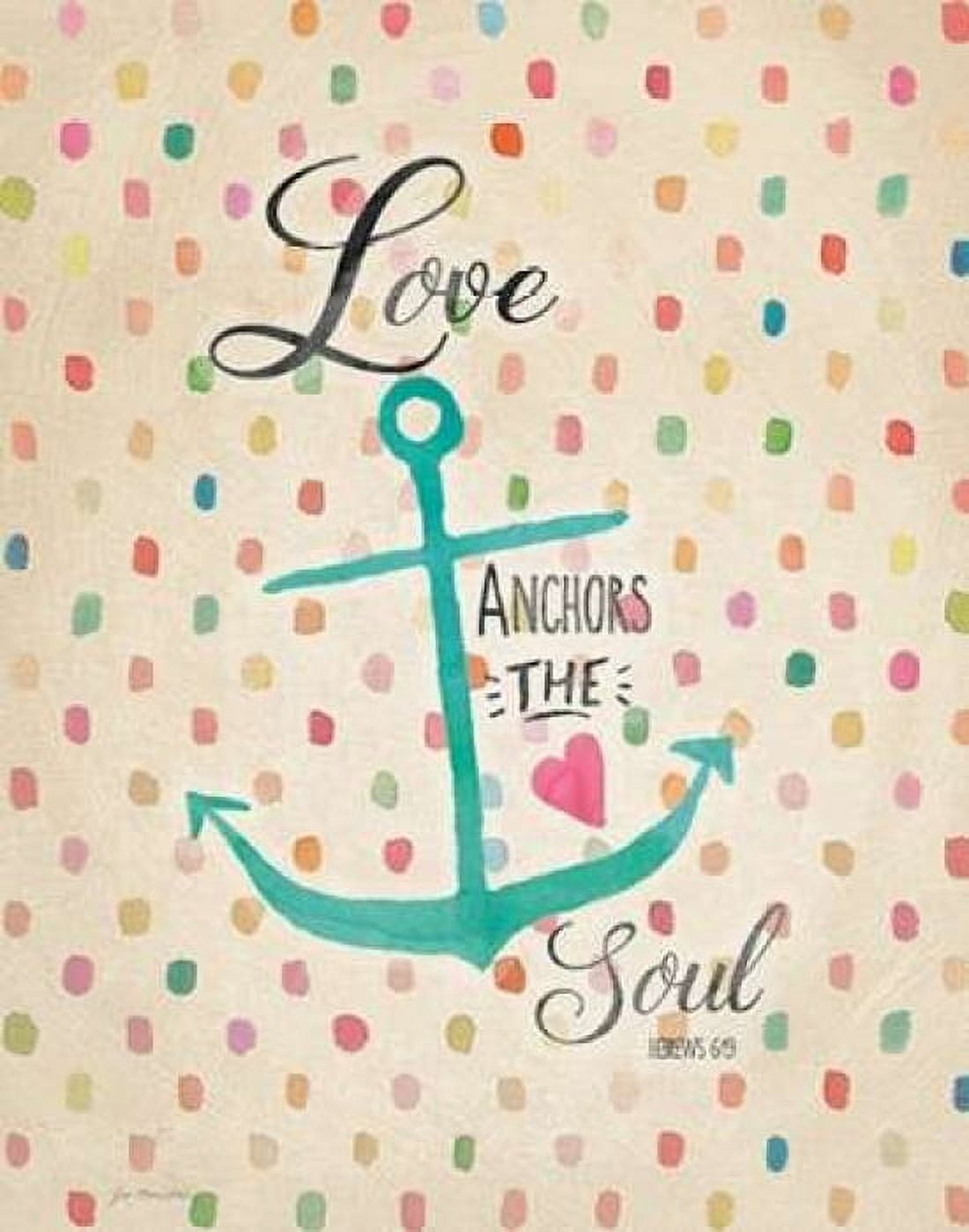 Love Anchors Canvas Art - Jo Moulton (22 x 28)