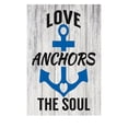 thumbnail image 1 of Love Anchors the Soul Rustic Metal Sign - 12" x 8", 1 of 1