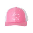 thumbnail image 1 of Love And Coffee, Gift For Her, Coffee Lover, Gift For Her, Mother's Day Gift, Love Coffee Hat, Love Hat, Hot Pink/White, 1 of 1