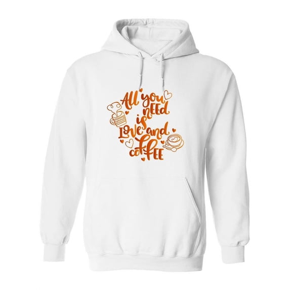 Love And Coffee Hoodie Women -Image by Shutterstock, Female Medium