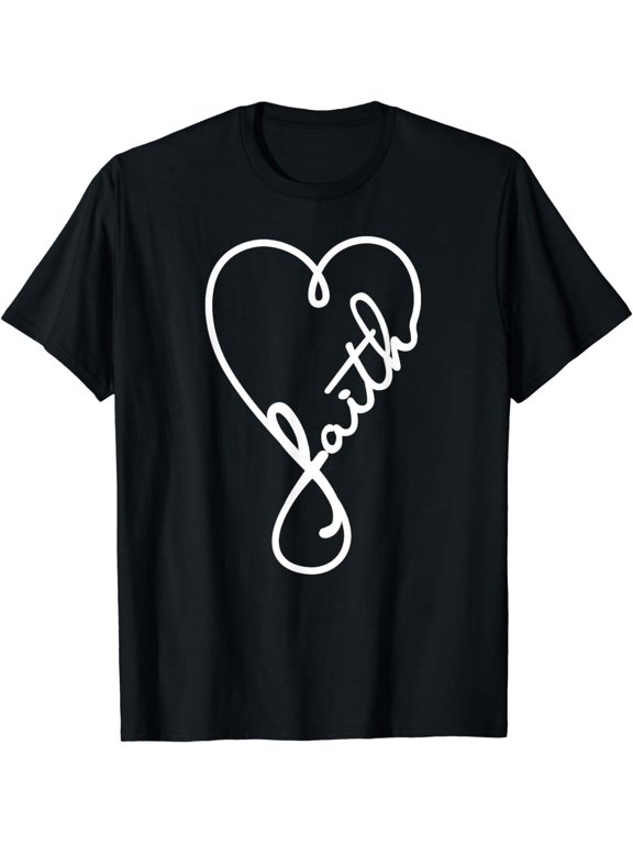 Love And Faith Religious Infinity symbol Men Women Kids T-Shirt