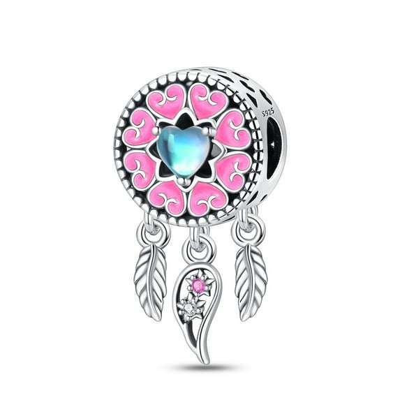 Love And Feather Charm, Compatible with Most Bracelet, Charm for Bracelet