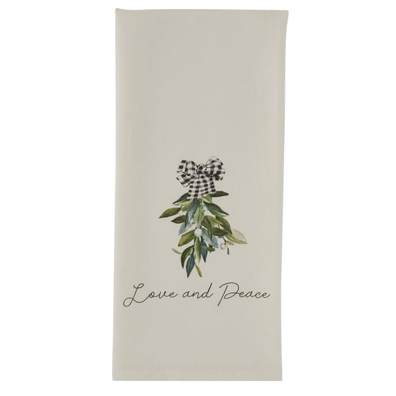 Park Designs Love And Peace Dishtowel Set of 2