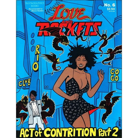 Love And Rockets #6 (2nd) VF ; Fantagraphics Comic Book